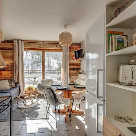 Le Flocon De Neige - Appt Cosy Avec Terrasse Flumet